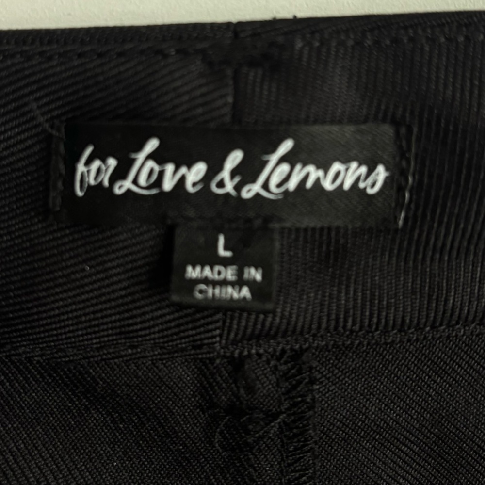 For Love And Lemons Shannon Flared High Rise
Trouser Pant Wide Leg Black Large - Picture 14 of 17